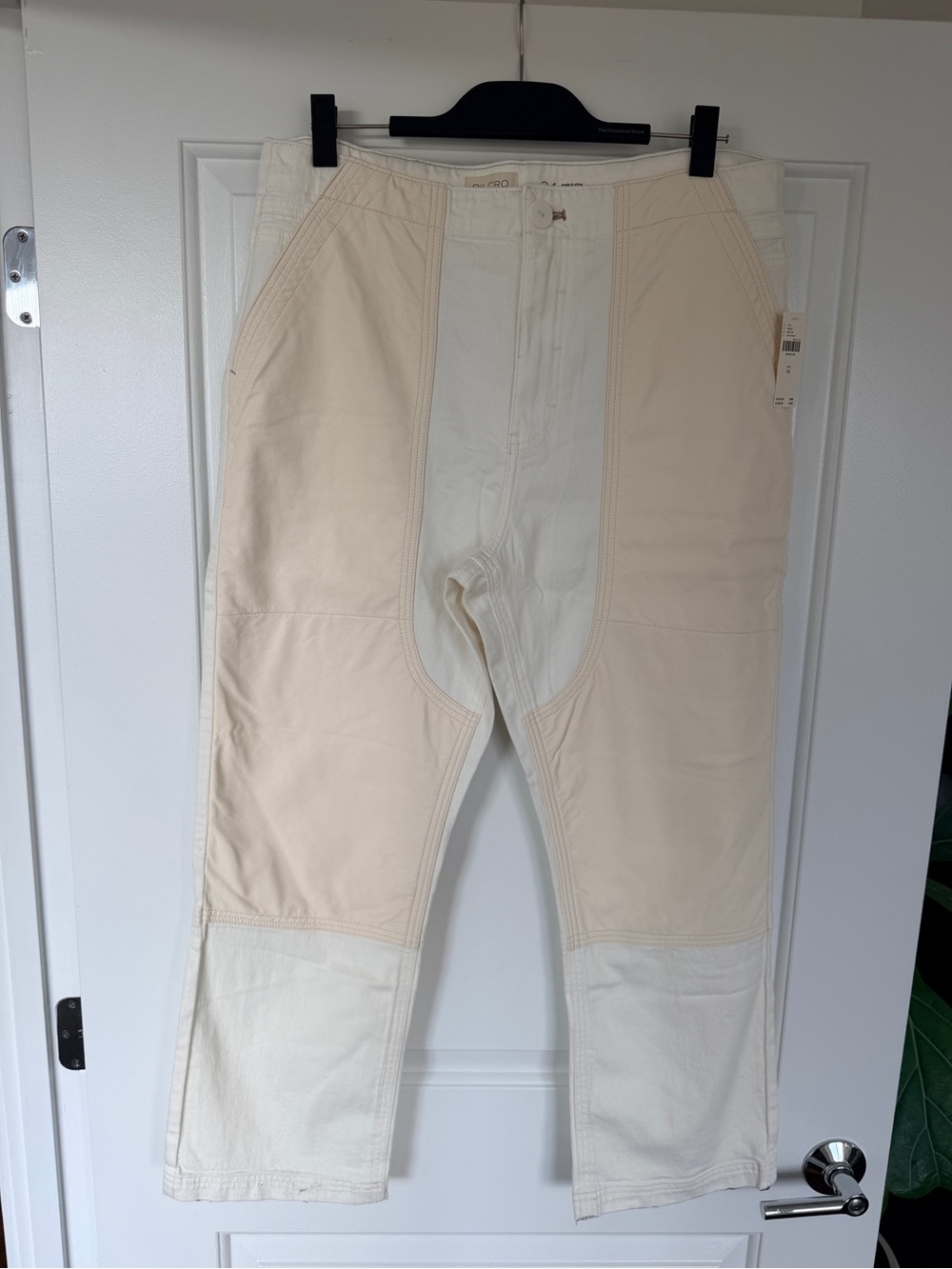 Two-Tone Ivory Pants